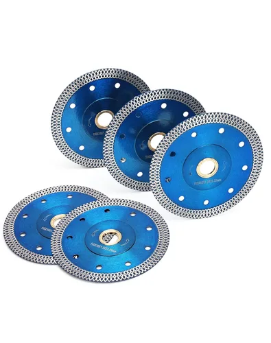 5 unids/caja de porcelana hoja de sierra de diamante súper fina 4.5 "para corte de azulejos de porcelana de granito de mármol (4.5 "-5 piezas)