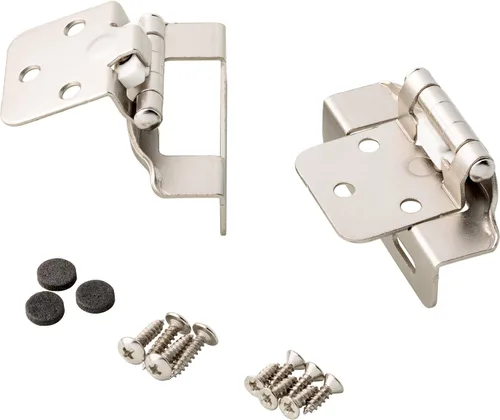 Miniatura 7 de Franklin Brass (Paquete de 10) Bisagras de Gabinete de Cierre Automático 1/2" Superposición Semi-Envolvente para Puertas de Gabinete