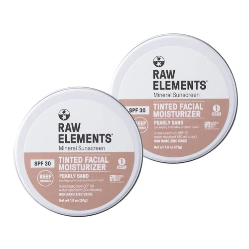Miniatura 14 de Crema facial tintada ultra-hidratante Raw Element, protector solar mineral no tóxico para la cara, hidratante diario tintado, óxido de zinc no nano