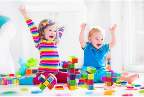 Miniatura 4 de Dimple DC5190 - Juego de 360 piezas de juguetes apilables interconectados para niños y niñas, hace 60 bloques, diversión educativa, ideal para niños
