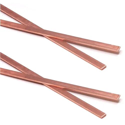 Miniatura 8 de 2 piezas de barra plana de cobre C110, espesor de 0,06" x ancho de 1,2" x longitud de 15,7" Barra plana de cobre, material de 1,5 mm x 30 mm x 400
