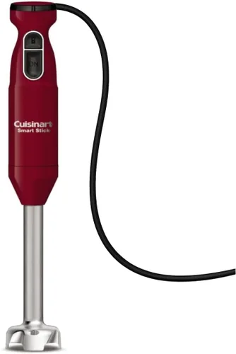 Cuisinart Smart Stick - Batidora de mano de dos velocidades, potente batidora de inmersión con motor de 300 W, batidos, batidos, puré, alimentos Rojo