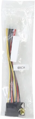 Miniatura 4 de POW-S6800-6IN 5.25 macho a SATA x 2 cable adaptador de CC interno