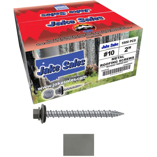 Miniatura 63 de Brite - Tornillos para techos de metal blanco (10 x 2 unidades), cabezal de arandela hexagonal, arranque automático/roscado, arandela EPDM, 3 x 250