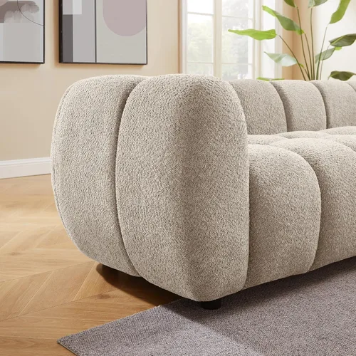 Miniatura 3 de VANOMi Sofá Boucle de Gran Tamaño de 88", Sofá Moderno Tapizado Acolchado Tipo Nube, Sofá Boucle de Asiento Profundo, Acogedor Sofá Moderno de 3