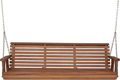 Miniatura 17 de Amish Casual resistente con inclinación hacia atrás, columpio de 3 pies para pórtico de madera en tinte cedro, auténtica artesanía Amish de pino