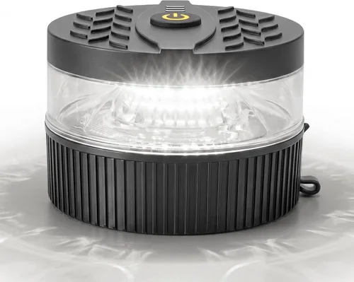 Miniatura 10 de Luz estroboscópica ámbar con base magnética, portátil USB-C recargable, mini luces LED intermitentes de emergencia para camiones, vehículos