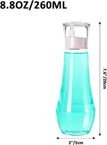 Miniatura 2 de Dispensador de enjuague bucal para baño, dispensadores de enjuague bucal de vidrio con taza, contenedor de enjuague bucal para adultos/niños, 8.8 2