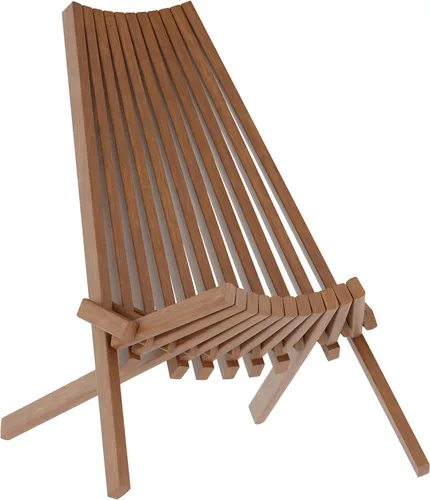 Miniatura 11 de Flash Furniture Delia Commercial - Silla plegable de madera para interiores y exteriores, salón de perfil bajo para patio, porche o jardín, versátil