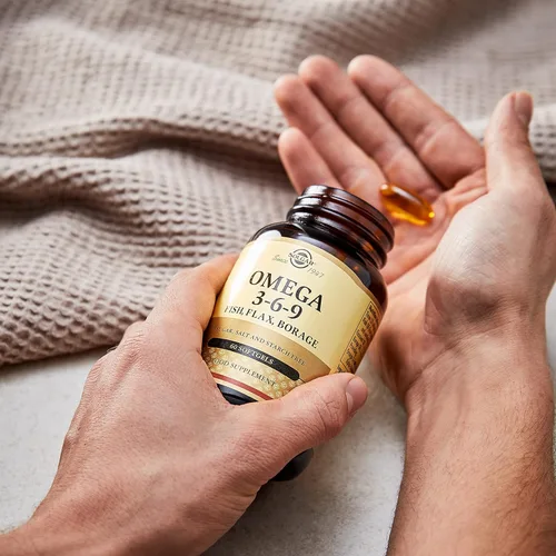 Miniatura 5 de Solgar 1300 mg Omega 3-6-9 - 60 cápsulas blandas - Apoyo para la salud del corazón, las articulaciones y la piel - Sin OMG, sin gluten - 20 porciones