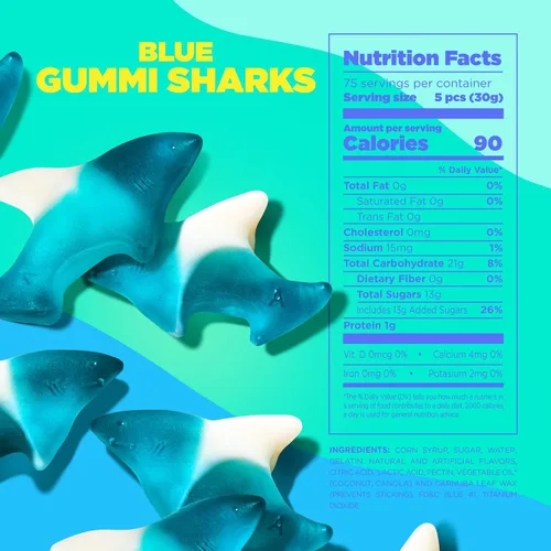 Miniatura 2 de Albanese Los mejores osos de goma azules del mundo 5 libras de caramelo Sin gluten, sin grasa, gomitas suaves y masticables Sabor a petardo