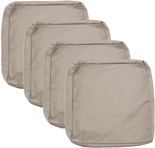 Miniatura 14 de Sqodok - Fundas para cojines de patio de 18 x 18, fundas impermeables para cojines de exterior de repuesto, 2 unidades, fundas para asientos