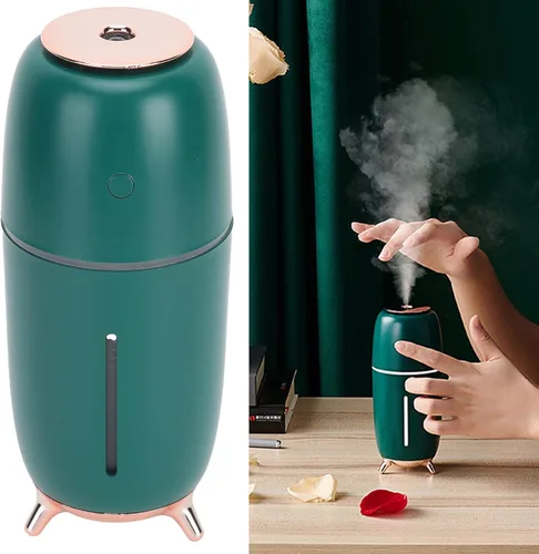 Miniatura 4 de Humidificador pequeño, mini humidificador portátil con luz nocturna, humidificador de escritorio personal USB, pequeño humidificador de niebla fría