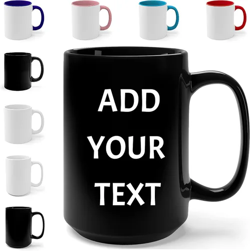 Miniatura 7 de Tazas personalizadas con palabras, tazas personalizadas con texto, taza de café con mensaje, crea tu propia taza, diseña tu propia taza de café