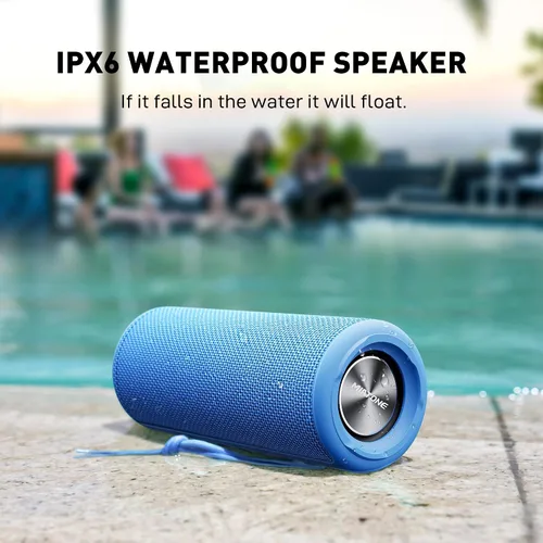 Miniatura 7 de MIATONE Altavoces Boombox al Aire Libre Portátiles Bluetooth Altavoces Inalámbricos Impermeables - Azul