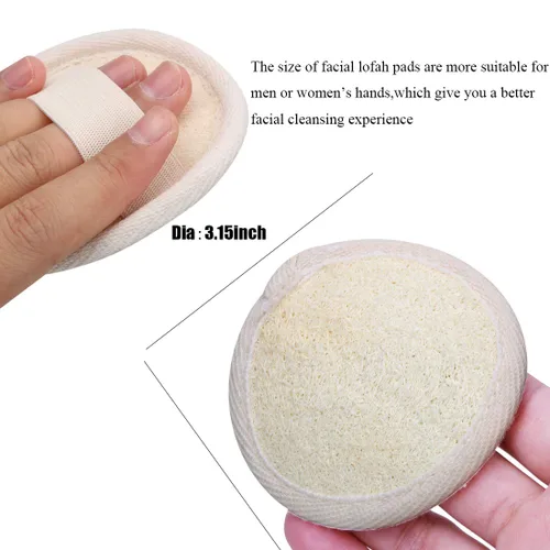 Miniatura 2 de Esponja de esponja de esponja exfoliante de limpieza facial, 10 paquetes de esponja natural limpiador facial limpiador grande para hombres