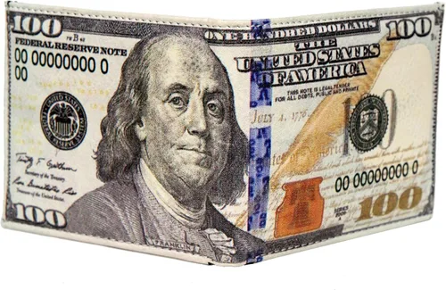 Miniatura 2 de WLT-107 - Cartera de billetes para hombre de US$100 dólares con soporte para tarjetas de crédito y pantalla de identificación
