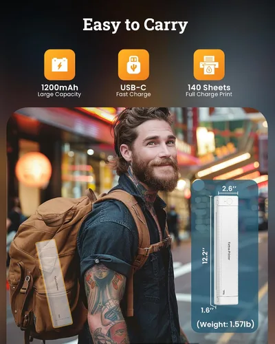 Miniatura 8 de Itari TP81 - Impresora de plantillas de tatuajes Bluetooth - Máquina de tatuaje con 10 piezas de papel de transferencia 100% libre de alérgenos