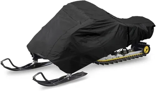 Pyle Funda para moto de nieve, impermeable, resistente, poliéster de grado marino, 113 pulgadas de longitud, hebilla de liberación rápida, rejillas