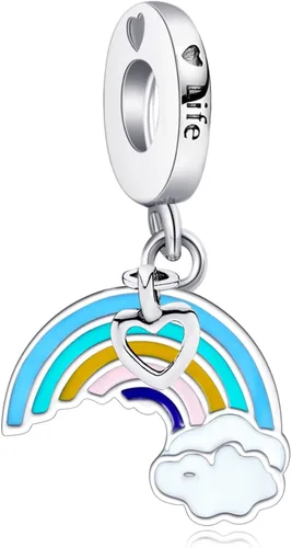 Annmors Dream Catcher Fireworm Love Charm fit Bracelet 925 Sterling Silver Pendant for European Necklace Jewelry
