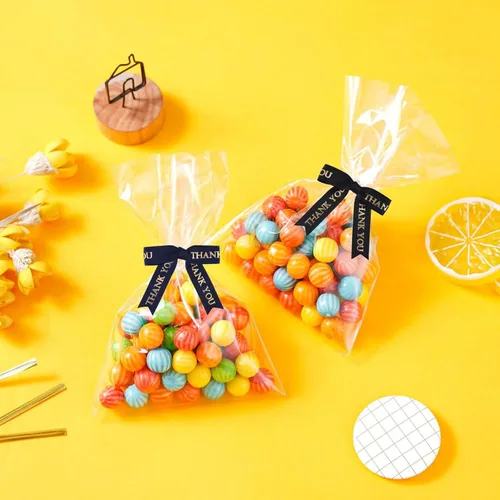 Miniatura 6 de Meseey 30 lazos de cinta con estampado dorado de agradecimiento de 2.5 pulgadas, lazos pequeños para envolver regalos Blanco