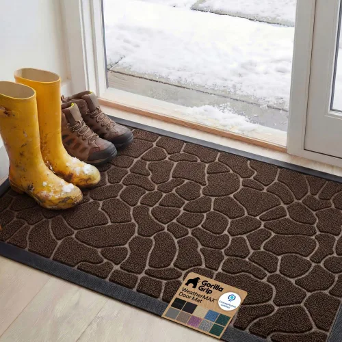 Miniatura 103 de Gorilla Grip - Tapete WeatherMax todoterreno 100% impermeable, caucho natural, resistente a manchas y decoloración, perfil bajo, interior y Grafito