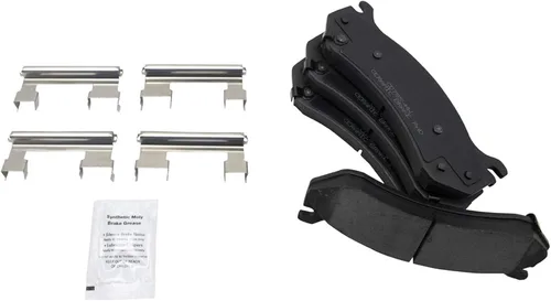Miniatura 5 de TRQ Kit de pastillas de freno y rotores de disco de cerámica Posi Premium delantero y trasero compatible con GM