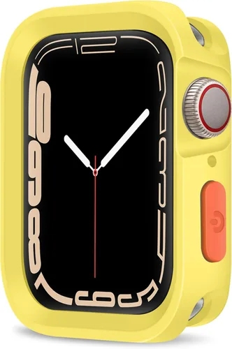 Carcasa resistente compatible con Apple Watch Case de 1.77 pulgadas y 1.73 pulgadas, Series 9/8/7/6/5/4/SE3/2/1, funda protectora de poliuretano