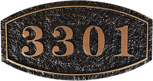 Miniatura 24 de GREUS Letrero personalizado con número de casa, placa de dirección personalizada, pizarra para interiores y exteriores, letreros decorativos