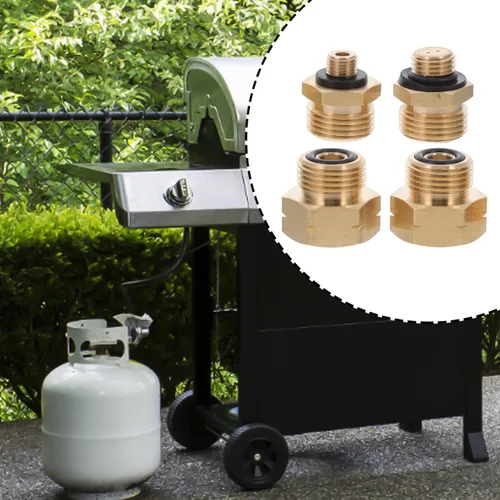 Miniatura 6 de Adaptador de botella de gas de 4 piezas, convertidor profesional de tanque de propano para un fácil llenado compatible con cilindros de gas europeos