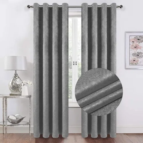 Boston - Panel de ventana de 8 ojales en relieve, ahorro de energía y efecto de luz, impresionante tono sólido y toque moderno de decoración para el