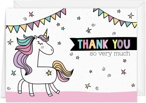 Miniatura 10 de Colorful Stars Thank You Flat Cards / 20 Gender Neutral Kids Fill In Gratitude Note Cards With White Envelopes / 4 5/8" x 6 1/4" Birthday Party