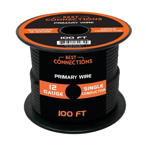 Miniatura 18 de BEST CONNECTIONS Cable primario automotriz – 100 pies (varias opciones de color) Ideal para remolques, altavoces y circuitos de iluminación Verde