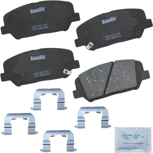 Miniatura 385 de Pastillas de freno delanteras cerámicas Bendix Priority1 CFC2302 para Hyundai Elantra 2021, Sonata 2022-2020, Kia K5 2023-2021
