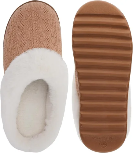 Miniatura 6 de BRONAX Pantuflas de casa mullidas para mujer con suela gruesa acolchada