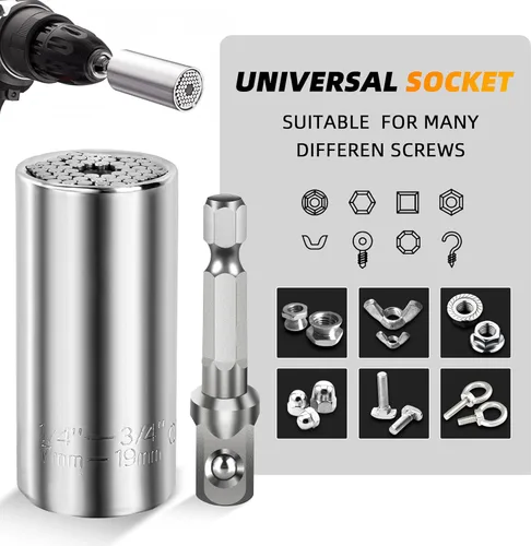 Miniatura 3 de Regalos para el Día del Padre de parte de hija, hijo, esposa, herramientas de enchufe súper universales, regalos para hombre, juego de enchufes