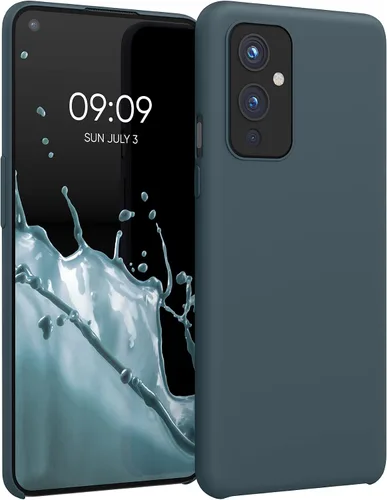Miniatura 14 de kwmobile Funda compatible con OnePlus 9 (versión EU/NA) - Funda de silicona TPU con acabado suave - Rosa neón