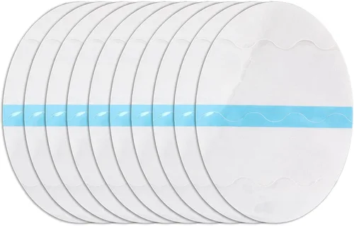 Fdit 10pcs Thigh Anti Friction Pads, Transparent TPU Sweat Absorbing Body Care Patches Unisex Disposable Knee Calf Anti Friction Pads for Adults