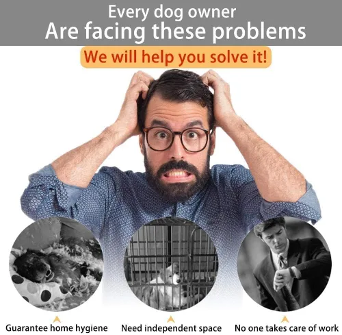 Miniatura 8 de Jaula para perros de alta resistencia, corralito de metal grande y fuerte para perros grandes y medianos con cuatro cerraduras resistentes y cuatro