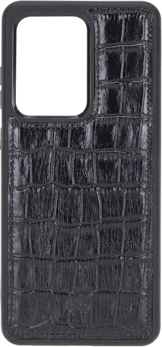 Miniatura 140 de Venito Lucca - Funda de piel compatible con Samsung Galaxy Note 10 (6,3 pulgadas), extra segura, con cubierta trasera acolchada, cocodrilo negro