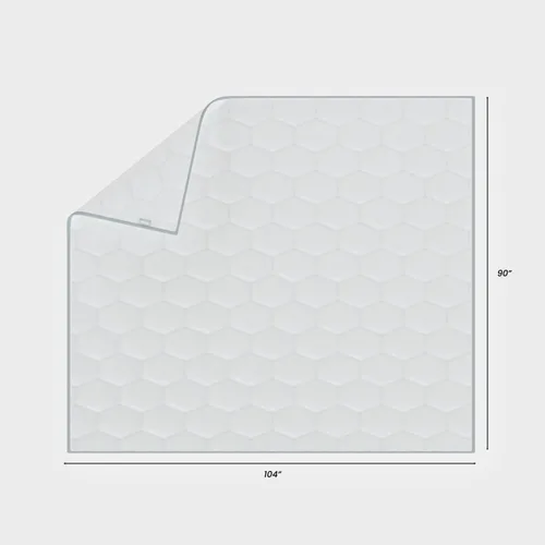 Miniatura 6 de Layla Edredón alternativo para todas las estaciones, (blanco, King/Cal King), 300 hilos, 100% tela de algodón con bucles en las esquinas