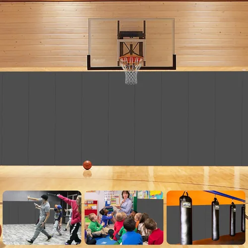 Miniatura 14 de Acolchado de pared para gimnasio, almohadilla de pared para niños, acolchado de pared de 2" de espesor, acolchado de pared para protección de 4