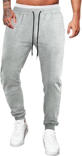Renaowin Pantalones deportivos para hombre, ligeros, ajustados, con cordón en la cintura, con bolsillos, para entrenamiento, correr, gimnasio, a