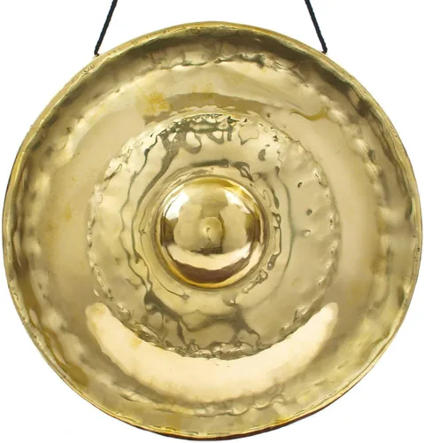 Gongs tailandeses dorados para pezón, incluye cuerda para colgar y mazo/fácil de tocar/tono brillante/fabricado en Tailandia/para curación de sonido