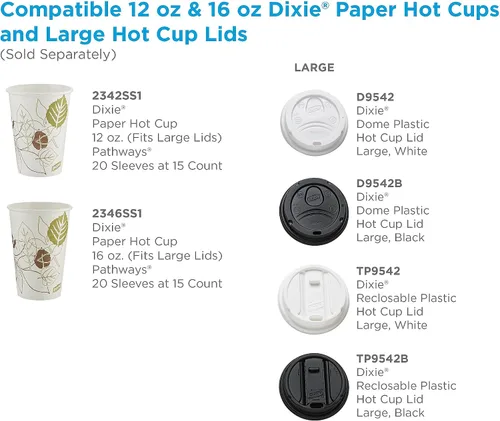 Miniatura 4 de Dixie Pathways - Vasos calientes de papel, 12 onzas