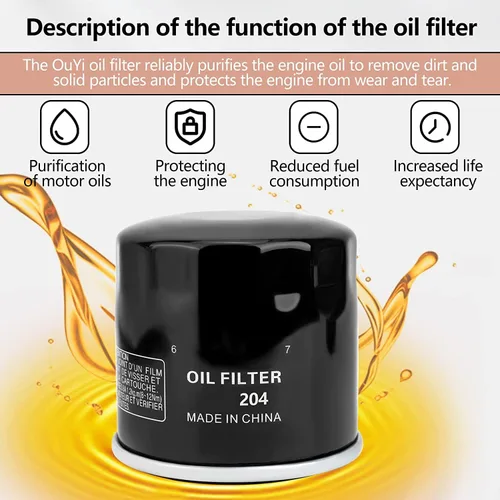 Miniatura 5 de OuYi Filtro de aceite compatible con Honda Goldwing 1800 GL1800 NC700X NC750X RC51 ST1300 VFR800 VFR1200X VT1300 Shadow 750 VTR1000 VTX 1300 1300C