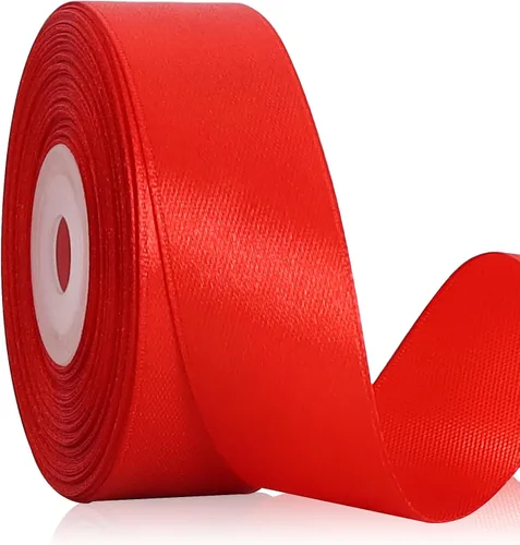 Miniatura 14 de TONIFUL - Cinta de satén de oro rosa de 2 pulgadas x 25 yardas de ancho, rollo de cinta de satén sólida para manualidades, cinta para silla