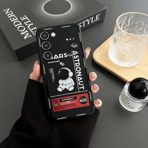 Miniatura 99 de Yonds Queen para Samsung Galaxy S21 Funda Linda, Diseño de Astronauta de Dibujos Animados, Espacio, Luna, Cohete, Elegante Cubierta Amortiguadora