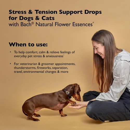 Miniatura 2 de Bach Rescue Remedy PET Dropper 0.7 fl oz, alivio natural del estrés, calmante para perros, gatos y otras mascotas, esencia floral homeopática