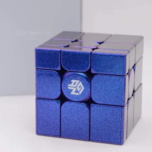 Miniatura 2 de Bukefuno GAN Mirror M UV 3x3 Speed Cube 2022 Rompecabezas magnético cubos de color morado (versión UV)